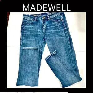 Madewell skinny jeans whiskered detailing 29x32 ❤️